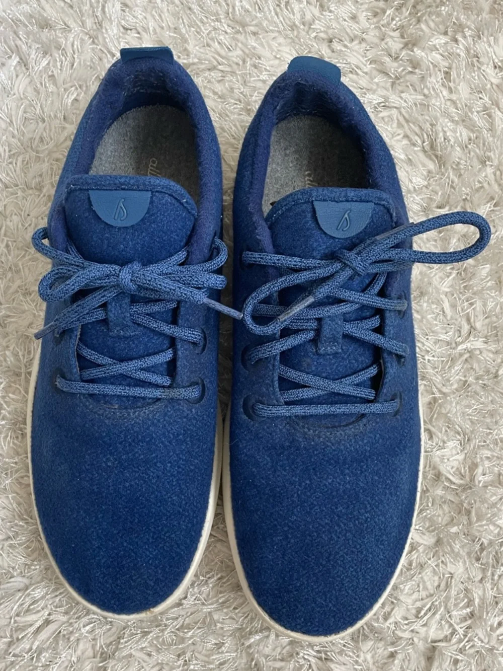 allbirds Men's Wool Runners Blue Sneakers